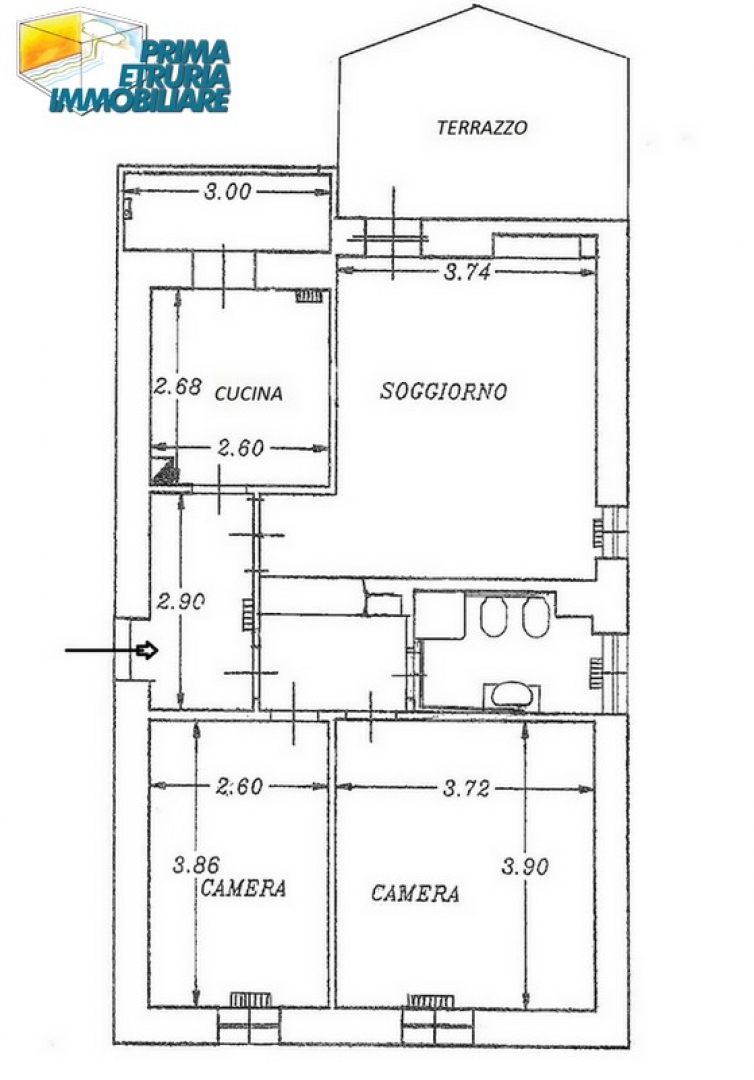 - GROSSETO - AMPIO TRILOCALE CON POSTO AUTO