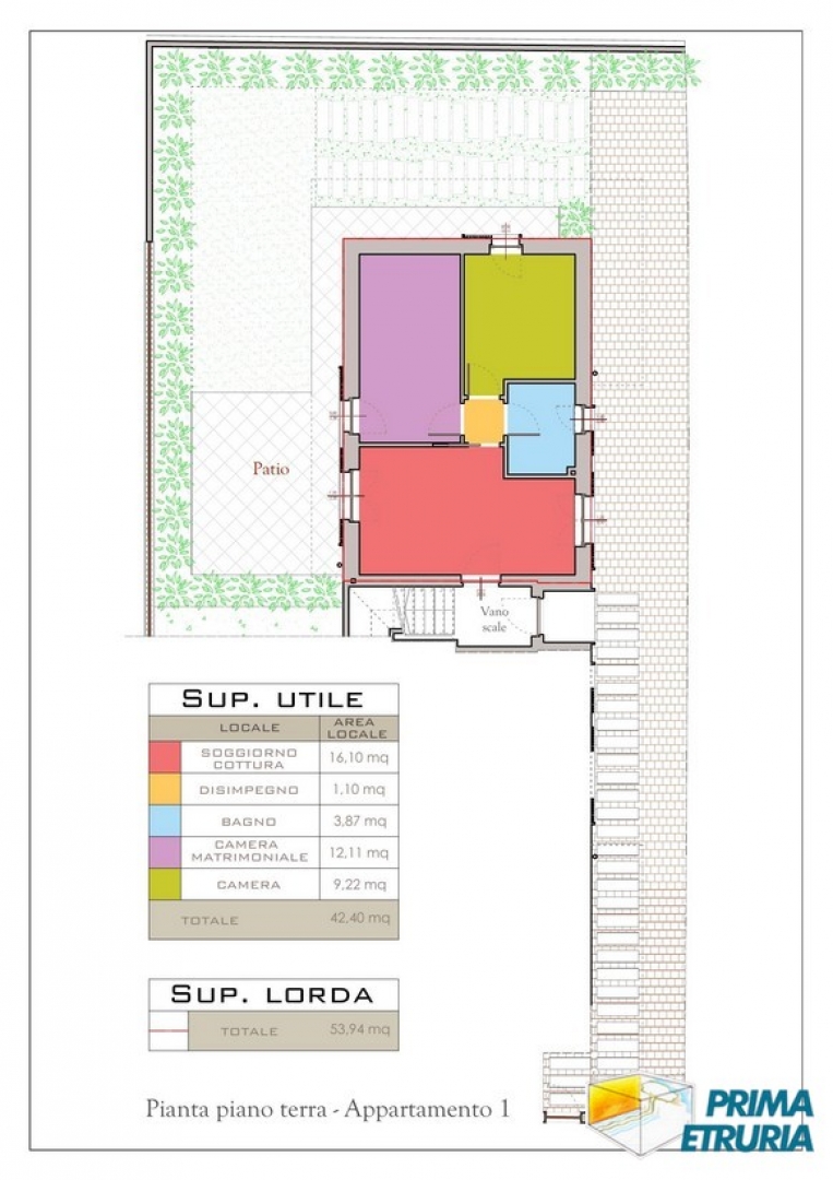 Appartamento in costruzione con giardino privato e ingresso indipendente - Zona Centro -