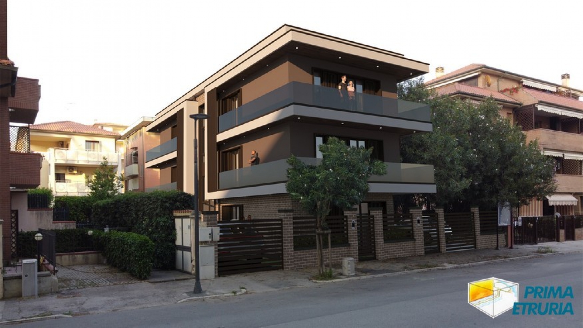 Appartamento al primo piano con terrazzo in elegante nuova costruzione - Zona Centro -